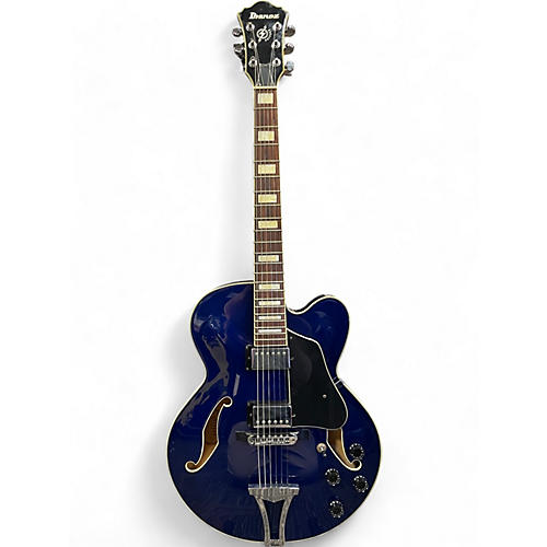 Ibanez Used Ibanez AFS75T Artcore TRANSLUCENT BLUE Hollow Body Electric Guitar TRANSLUCENT BLUE