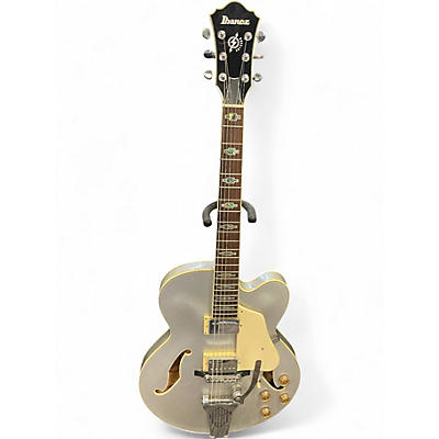 Used Ibanez AFS75TD Artcore Silver Hollow Body Electric Guitar