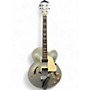 Used Ibanez AFS75TD Silver Hollow Body Electric Guitar Silver