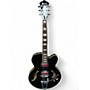 Used Ibanez AFS78T Bigsby Nebula Black Hollow Body Electric Guitar Nebula Black