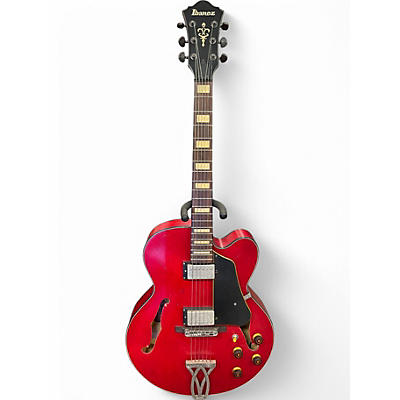 Used Ibanez AFV10A Artcore Vintage Cherry Red Hollow Body Electric Guitar