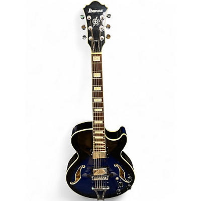 Used Ibanez AG75 Artcore Blue Burst Hollow Body Electric Guitar