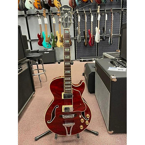 Ibanez Used Ibanez AG85 Crimson Red Trans Hollow Body Electric Guitar Crimson Red Trans