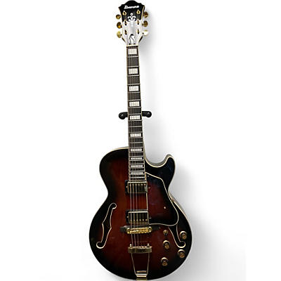 Used Ibanez AG95 Artcore Expressionist Brown Sunburst Hollow Body Electric Guitar