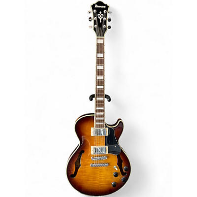 Used Ibanez AGS73FM 2 Tone Sunburst Hollow Body Electric Guitar
