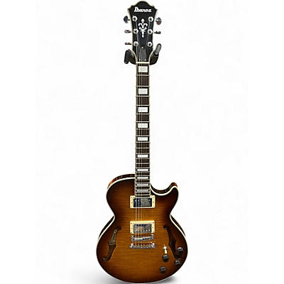 Used Ibanez AGS73fm 2 Tone Sunburst Hollow Body Electric Guitar