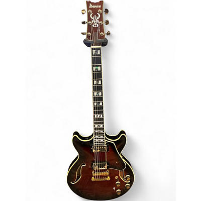 Used Ibanez AM153 Brown Sunburst Hollow Body Electric Guitar