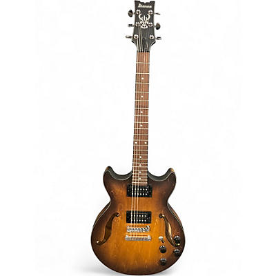 Used Ibanez AM73B Archtop Flat Tobacco Hollow Body Electric Guitar
