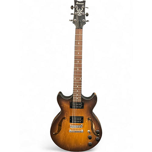 Used Ibanez AM73B Archtop Flat Tobacco Hollow Body Electric Guitar Flat Tobacco