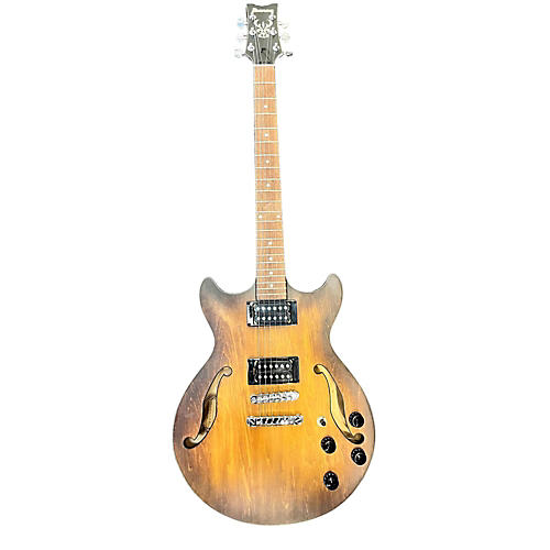 Ibanez Used Ibanez AM73B Archtop NATURAL TOBACCO BURST Hollow Body Electric Guitar NATURAL TOBACCO BURST