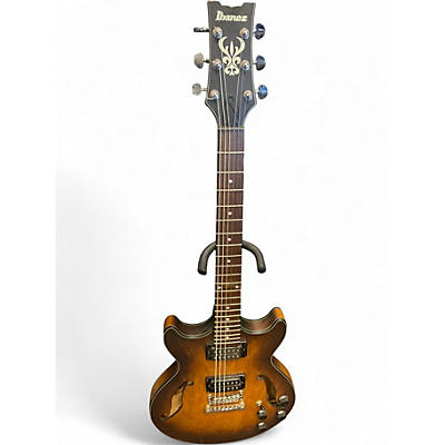 Used Ibanez AM73B Archtop Natural Hollow Body Electric Guitar
