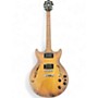 Used Ibanez AM73B Archtop Natural Hollow Body Electric Guitar Natural