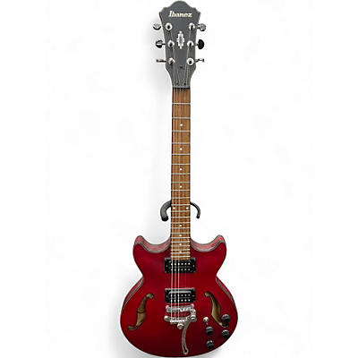 Used Ibanez AM73B Archtop Red Hollow Body Electric Guitar