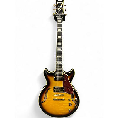 Used Ibanez AM93 Artcore 2 Tone Sunburst Hollow Body Electric Guitar
