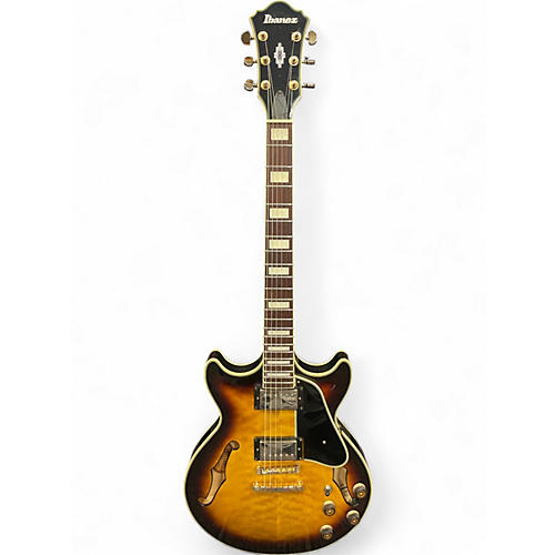 Used Ibanez AM93 Artcore Antique Yellow Sunburst Hollow Body Electric Guitar Antique Yellow Sunburst