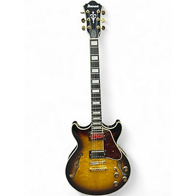 Used Ibanez AM93 Artcore Antique Yellow Sunburst Hollow Body Electric Guitar