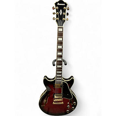 Used Ibanez AM93 Artcore Crimson Red Burst Hollow Body Electric Guitar