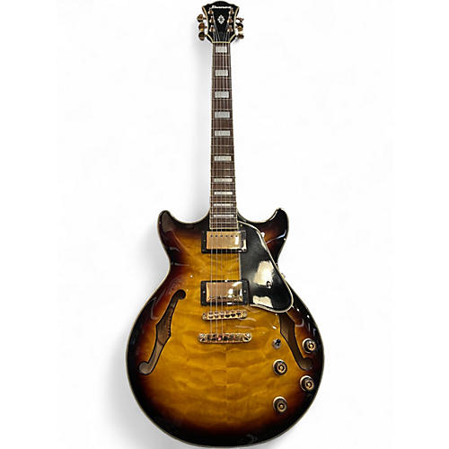 Used Ibanez AM93 Artcore Sunburst Hollow Body Electric Guitar Sunburst