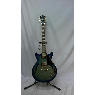 Ibanez Used Ibanez AM93 Artcore Trans Blue Hollow Body Electric Guitar