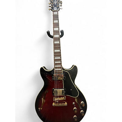 Used Ibanez AM93 Artcore Trans Red Hollow Body Electric Guitar