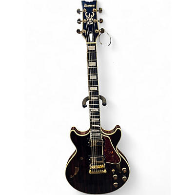 Used Ibanez AM93ME-NT Brown Sunburst Hollow Body Electric Guitar