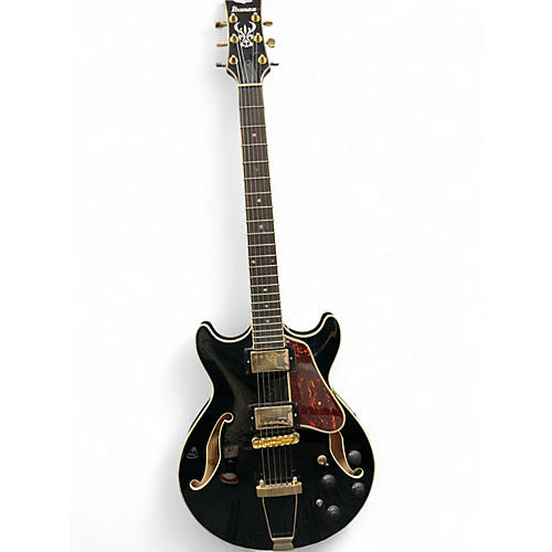 Used Ibanez AMH90-BK Black Hollow Body Electric Guitar Black