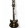 Used Ibanez AMH90 Black Hollow Body Electric Guitar Black