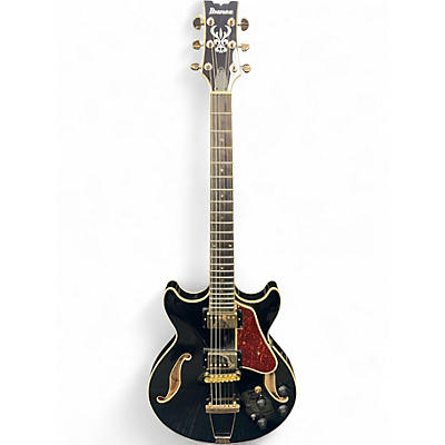 Used Ibanez AMH90 Black Hollow Body Electric Guitar