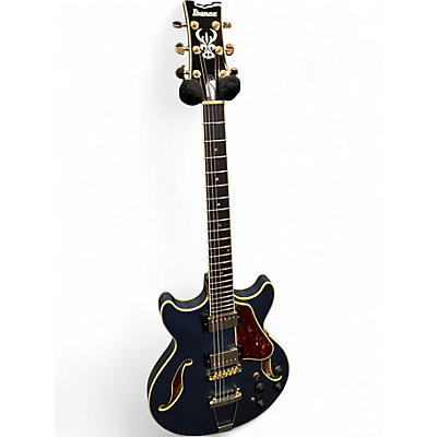 Used Ibanez AMH90 Blue Hollow Body Electric Guitar
