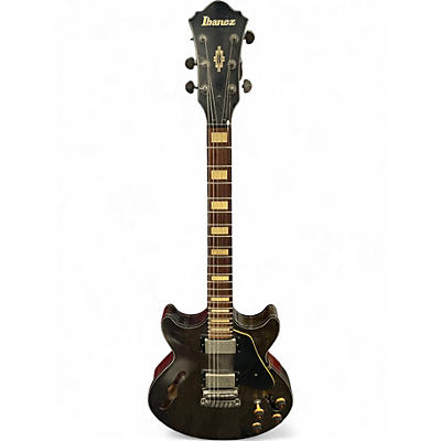 Used Ibanez AMV10A Tobacco Hollow Body Electric Guitar
