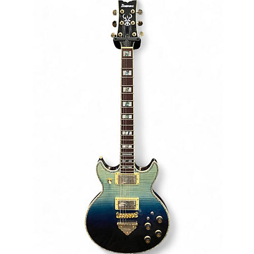Used Ibanez AR420 Artist Series Transparent Blue Gradation Solid Body Electric Guitar Transparent Blue Gradation