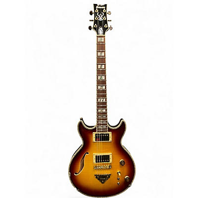 Used Ibanez AR520H 2 Tone Sunburst Hollow Body Electric Guitar