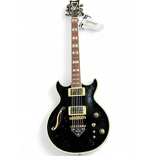 Used Ibanez AR520H Black Hollow Body Electric Guitar Black