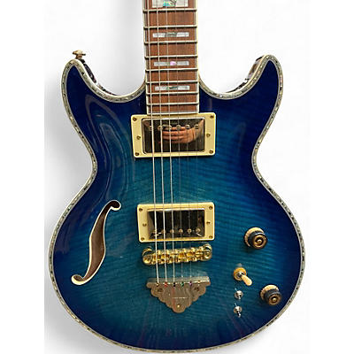 Used Ibanez AR520HFM light blue burst Hollow Body Electric Guitar