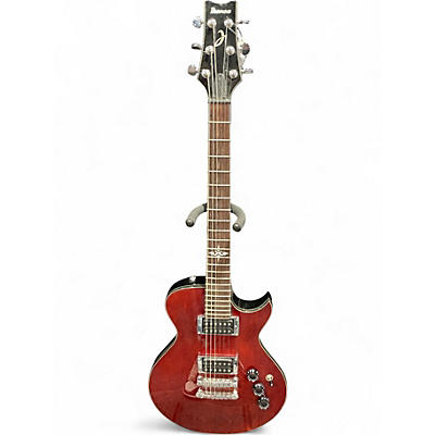 Used Ibanez ART100 Art Series Trans Red Solid Body Electric Guitar