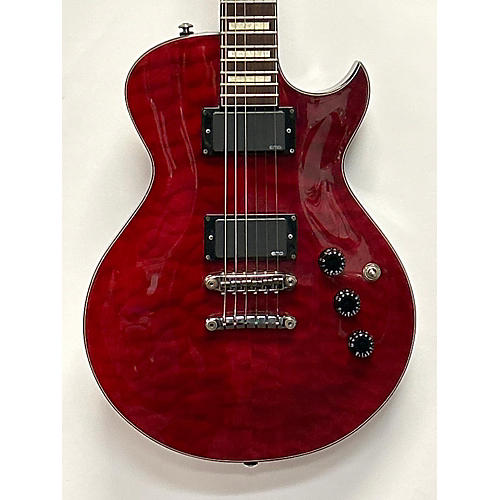 Ibanez Used Ibanez ART700EQM Black Cherry Solid Body Electric Guitar Black Cherry