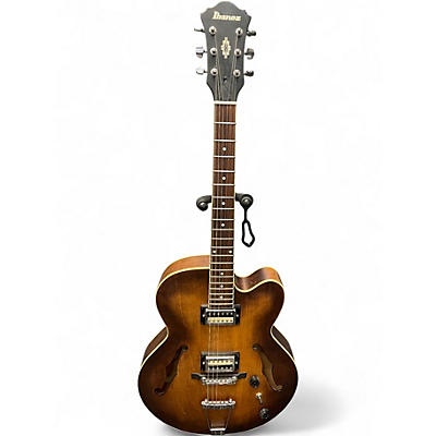 Used Ibanez ARTCORE AF55 Flat Tobacco Hollow Body Electric Guitar