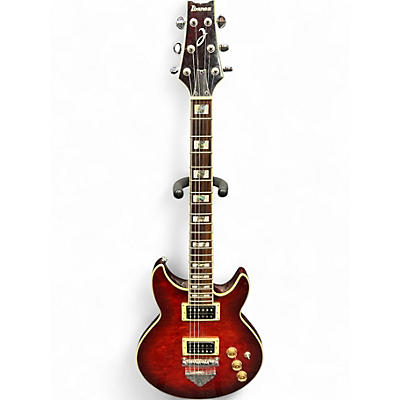 Used Ibanez ARX300 Transparent Cherry Red Solid Body Electric Guitar