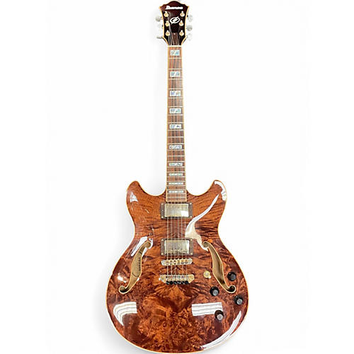 Used Ibanez AS103BM-ABR-12-01 Maple Burl Hollow Body Electric Guitar Maple Burl