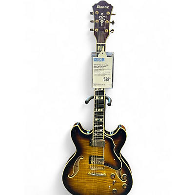 Used Ibanez AS153-AYS Burst Hollow Body Electric Guitar