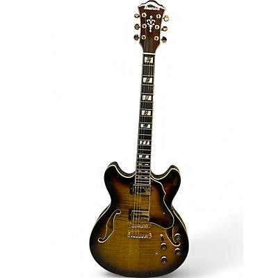Used Ibanez AS153A Artstar 2 Color Sunburst Hollow Body Electric Guitar