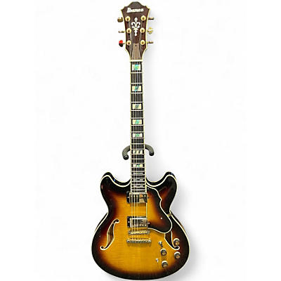 Used Ibanez AS153A Artstar 2 Color Sunburst Hollow Body Electric Guitar