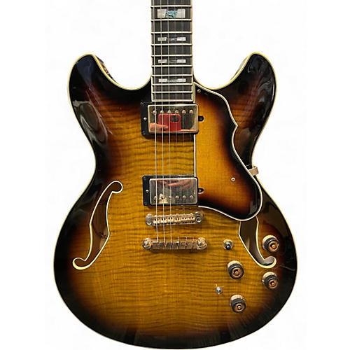 Used Ibanez AS153A Artstar Brown Sunburst Hollow Body Electric Guitar Brown Sunburst