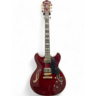 Used Ibanez AS253BM Wine Red Hollow Body Electric Guitar