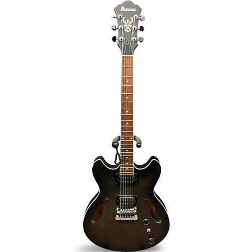 Used Ibanez AS53 FLAT TRANSPARENT BLACK Hollow Body Electric Guitar FLAT TRANSPARENT BLACK