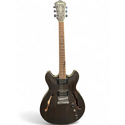 Used Ibanez AS53 TKF Trans Black Hollow Body Electric Guitar