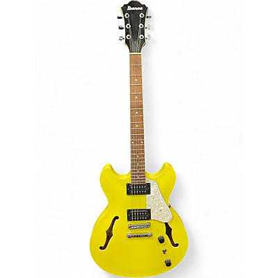 Used Ibanez AS63 LEMON YELLOW Hollow Body Electric Guitar