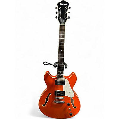 Used Ibanez AS63 Orange Hollow Body Electric Guitar