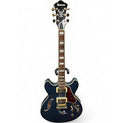 Used Ibanez AS73 Artcore Blue Hollow Body Electric Guitar