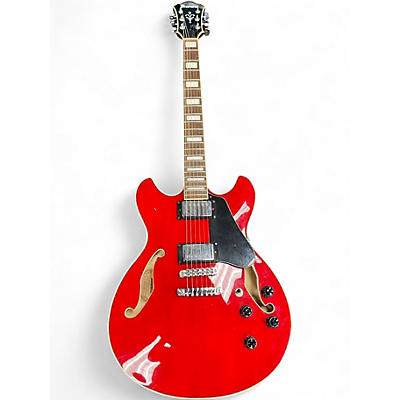 Used Ibanez AS73 Artcore Candy Apple Red Hollow Body Electric Guitar